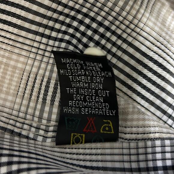 Bugatchi Uomo Mens Shirt XL Plaid Button Up Preppy Officewear Classic Travel - Picture 7 of 9